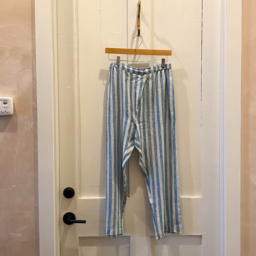 Eka Linen Striped Pants